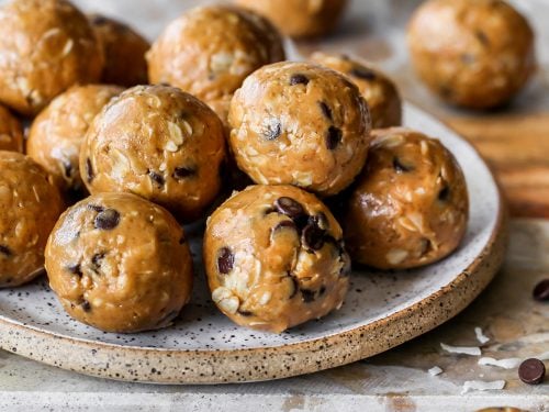 nut butter energy bites: healthy dessert